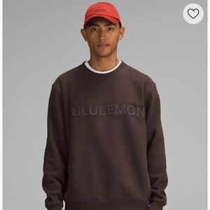 New lululemon Steady State Crew Graphic. Size M. Brown